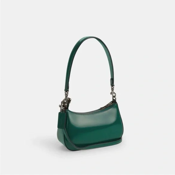 NWT！COACH TERI MINI SHOULDER CROSSBODY BAG（CW310）EMERALD GREEN fast shipping
